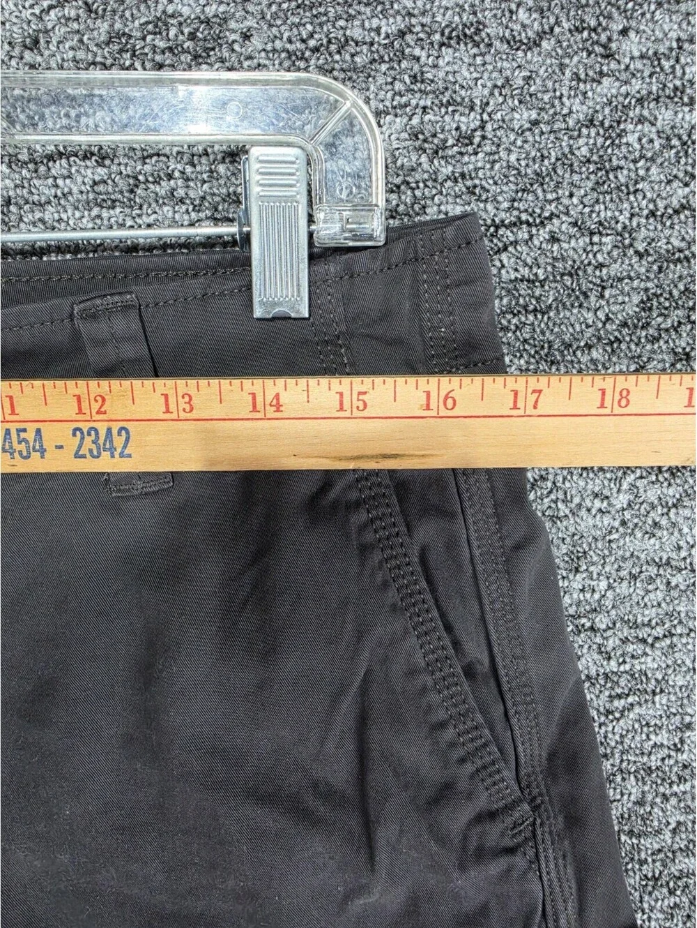 Goodfellow & Co Men's Gray Cargo Pants Twill Flat Front Tapered Fit 30W